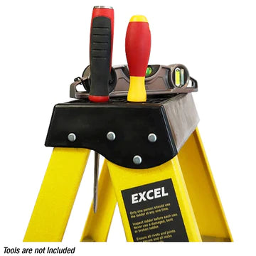 Excel Electricians Fibreglass Step Ladder 4 Tread 1.03m Heavy Duty