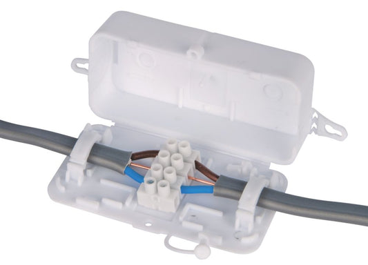 DEBOX 24A IN-LINE JUNCTION BOX WHITE