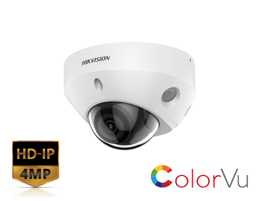 HIKVISION DS-2CD2547G2-LS(2.8MM) - 4MP ColorVu Fixed mini Dome Network Camera