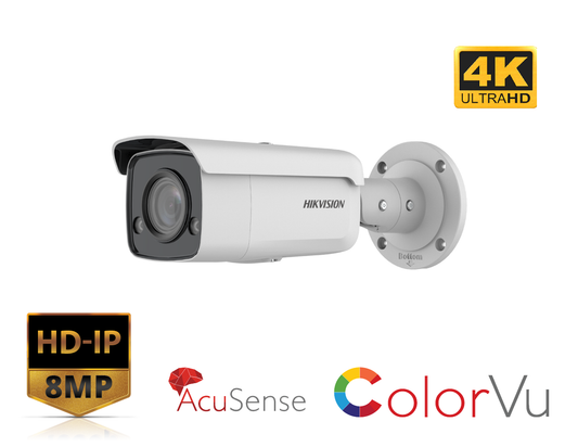 HIKVISION DS-2CD2T87G2-L(2.8mm) - 8MP ColorVu Fixed Bullet Network Camera