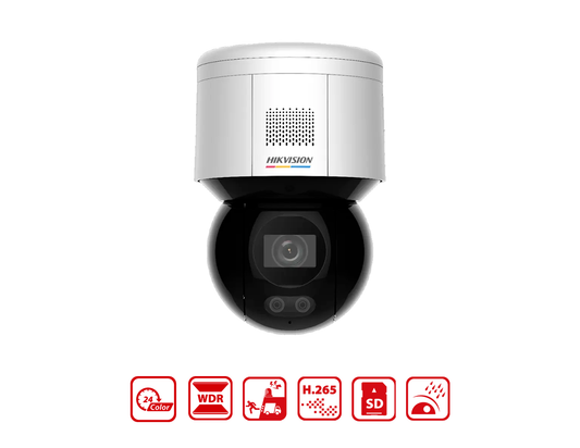 HIKVISION DS-2DE3A400BW-DE(T5) - 3-inch 4 MP ColorVu Mini PT Dome Network Camera
