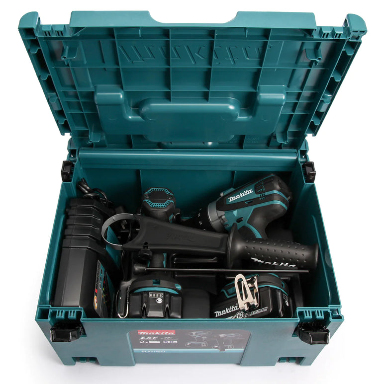 Makita DLX2145TJ 18V LXT Twin Pack With 2 x 5.0Ah Battery Charger & Type 3 Case
