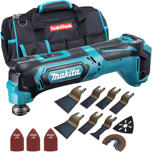 Makita DTM51Z 18V Li-ion Oscillating Multitool Cutter with 39 Piece Accessories Set