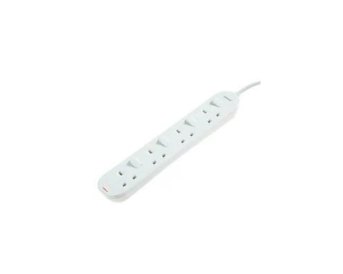 MASTERPLUG 13A 4-GANG UNSWITCHED SURGE-PROTECTED EXTENSION LEAD 2M