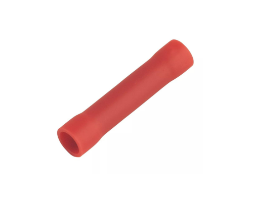INSULATED RED 0.5-1.5MM² CRIMP BUTT 100 PACK