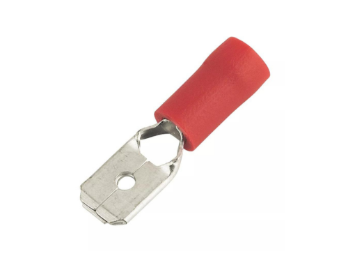 INSULATED RED 6.3MM PUSH-ON (F) CRIMP 100 PACK