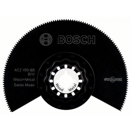 BOSCH STARLOCK ACZ 100 BB BIM SEGMENT SAW BLADE WOOD & METAL 100MM - 2608661633