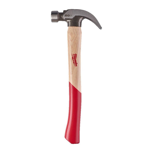 Milwaukee 20oz Hickory Curved Claw Hammer 4932478660