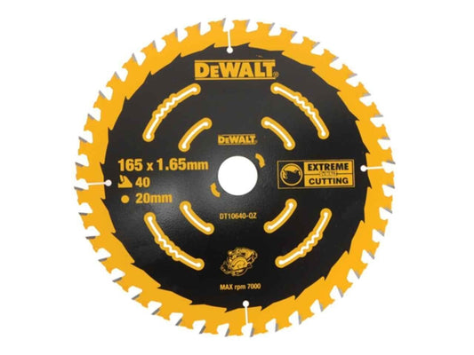 DeWalt DT10640 165mm 40T Extreme Framing Circular Saw Blade DCS390 DCS391