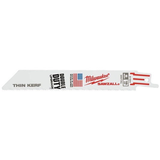 Milwaukee 48005184 Metal Reciprocating Saw Sawzall Blades 18TPI Pack of 5 150mm
