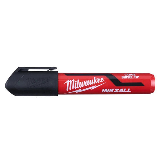 Milwaukee 4932471554 Inkzall Black Chisel Tip Marker 6.2mm 3 Pack