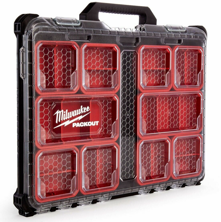 Milwaukee 4932471064 Packout Compact Slim Accessories Organiser Case