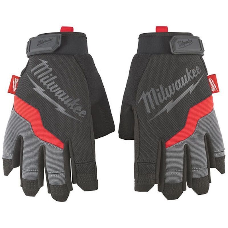 Milwaukee 48229743 Fingerless Gloves - Extra Large (Size 10) Various Sizes XL