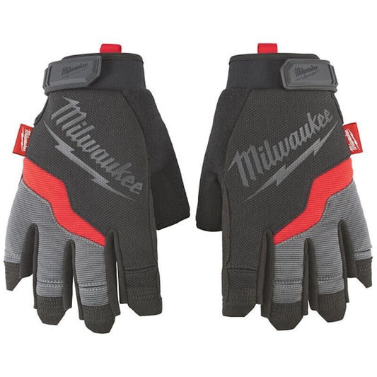 Milwaukee 48229743 Fingerless Gloves - Extra Large (Size 10) Various Sizes XL