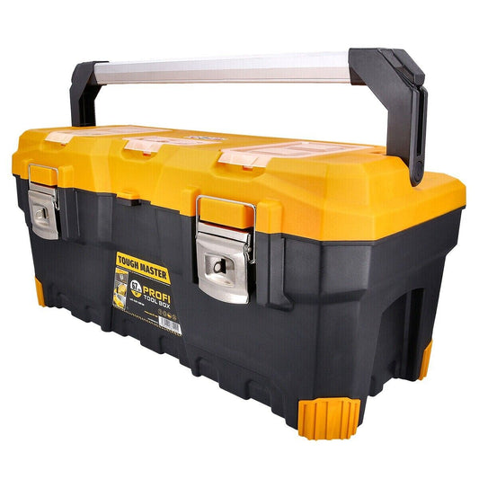TOUGH MASTER® Tool Box Toolbox 26" plastic lockable with tool tote tray
