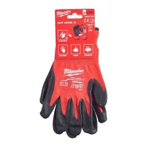 Milwaukee 4932471423 Cut Gloves Level 3 2XL Dipped Resistant Safety Work (L11)