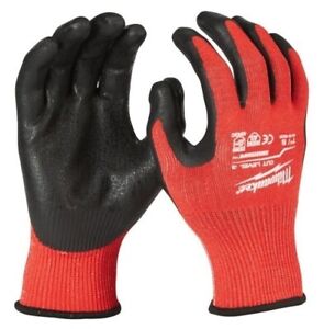 Milwaukee 4932471423 Cut Gloves Level 3 2XL Dipped Resistant Safety Work (L11)
