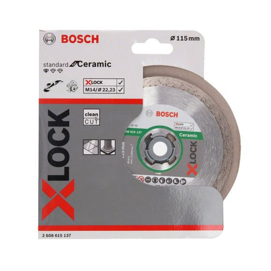 BOSCH X-LOCK STANDARD FOR CERAMIC 115MM DIAMOND CUTTING DISC 2608615137