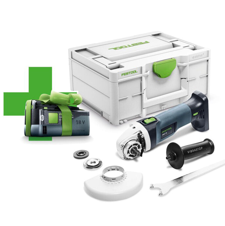 Festool AGC 18-125 EB-Basic-5,0 GB 18V Brushless Cordless 125mm Angle Grinder With 1 x 5.0Ah Battery - 577595