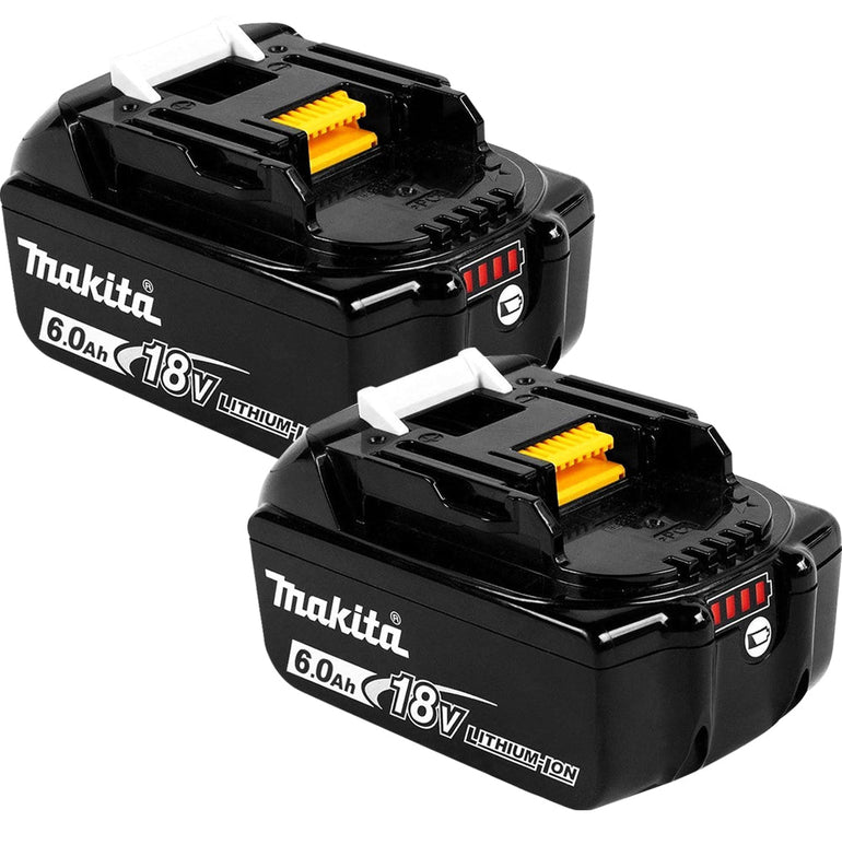 Makita BL1860Bx2 18V LXT Li-ion 6.0Ah Genuine Battery 197422-4 Pack of 2