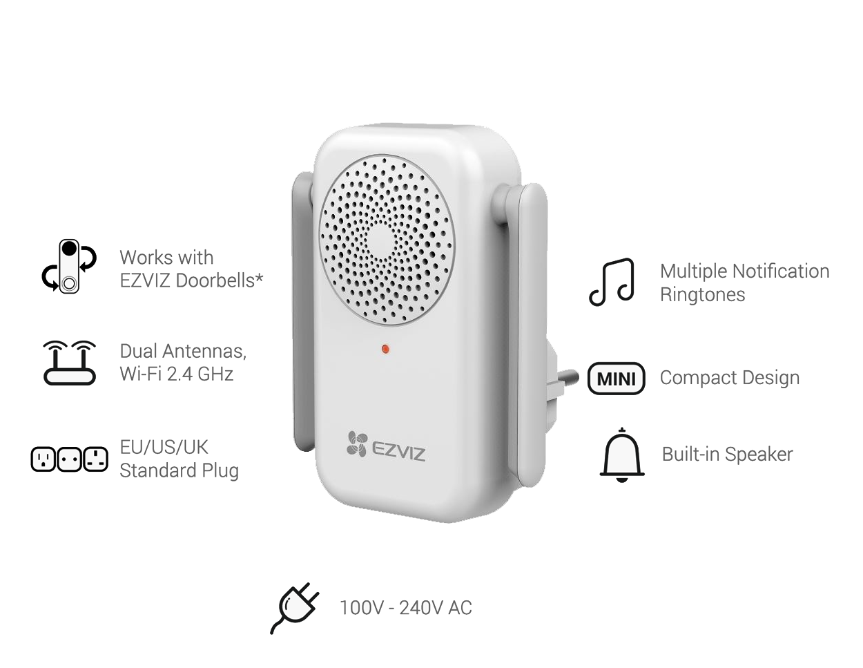 HIKVISION SMART-CHIME - EZVIZ Video Doorbell Companion