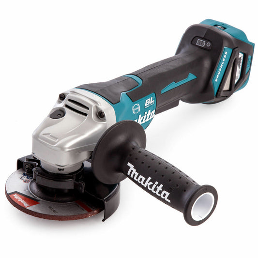 Makita DGA467Z 18V Cordless Brushless 115mm Angle Grinder Body With Makpac Type 3 Case