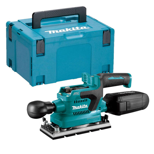 Makita DBO381ZU 18V LXT Brushless Finishing Sander Body with Makpac Type 3 Case