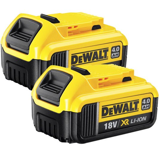 Dewalt Genuine DCB182 18V XR Li-ion 4.0Ah Battery Twin Pack