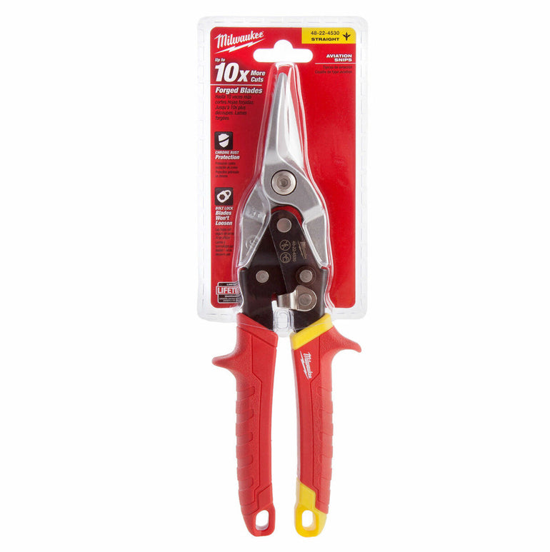 Milwaukee Straight Cut Aviation Snips 48224530