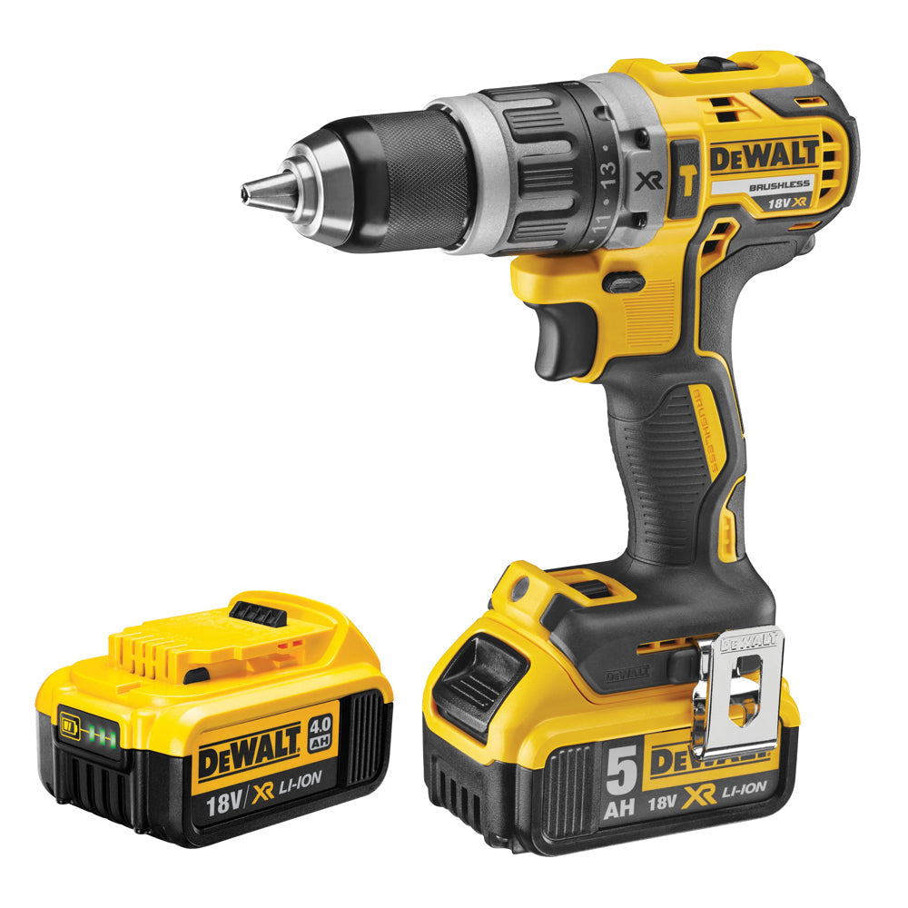 Dewalt DCD796P2 18V XR Brushless Combi Drill With 2 x 5.0Ah Batteries Charger In Case - SPL