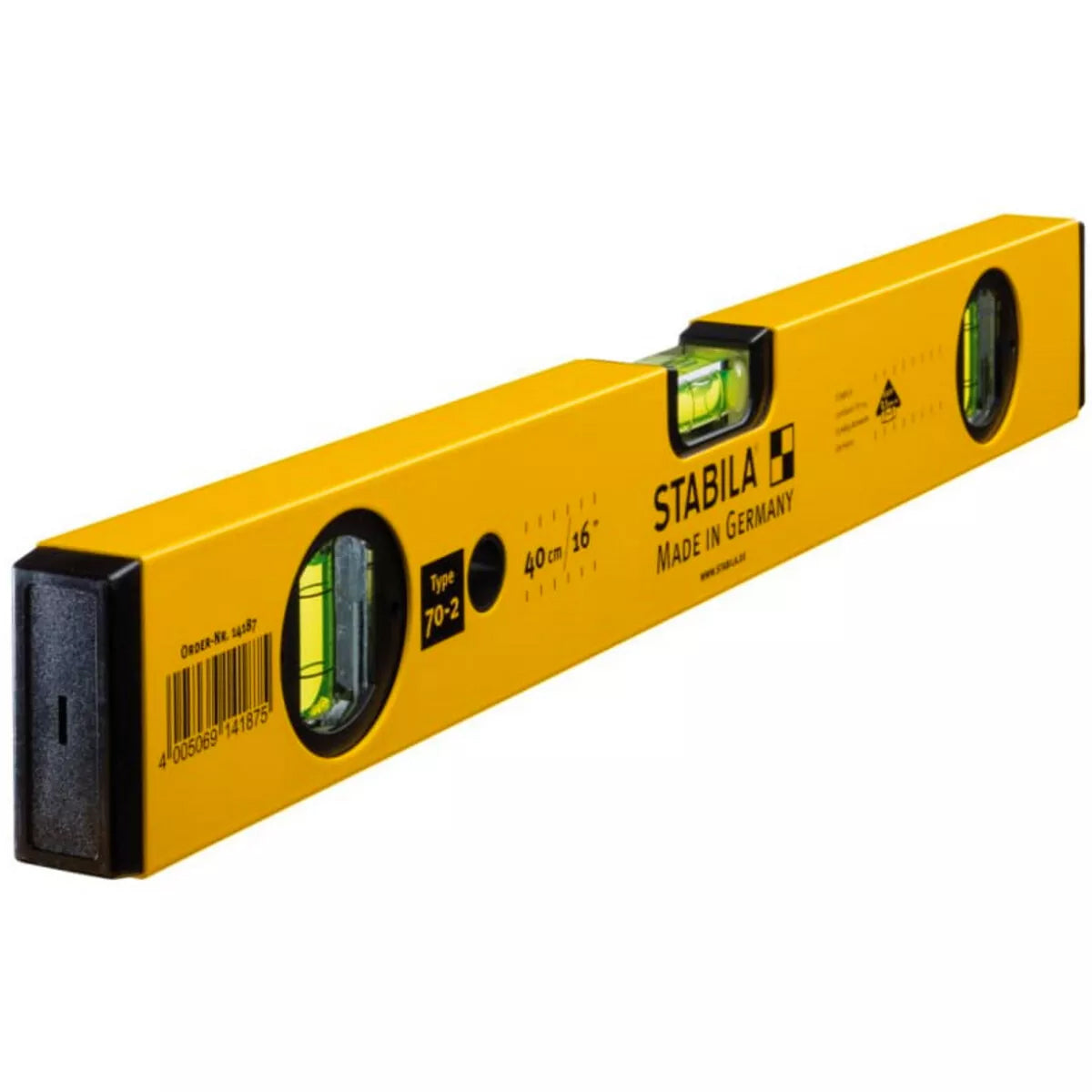 Stabila STB70216 400mm/16" Double Plumb Spirit Level 3 Vial - 14187