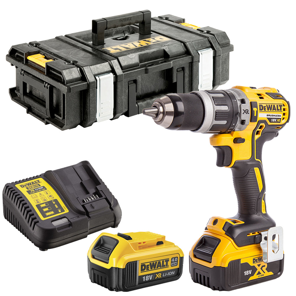 Dewalt DCD796N 18V Brushless Combi Drill 2 x 4.0Ah Batteries Charger & Case