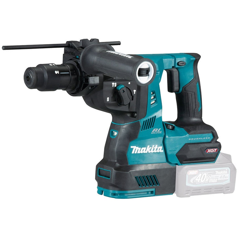 Makita HR004GZ 40V Brushless SDS+ Rotary Hammer Drill with 3 Piece Chisel