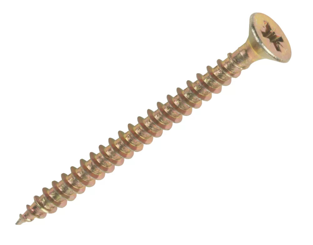 GOLDSCREW PZ DOUBLE-COUNTERSUNK SELF-TAPPING MULTIPURPOSE SCREWS 4MM X 50MM 200 PACK