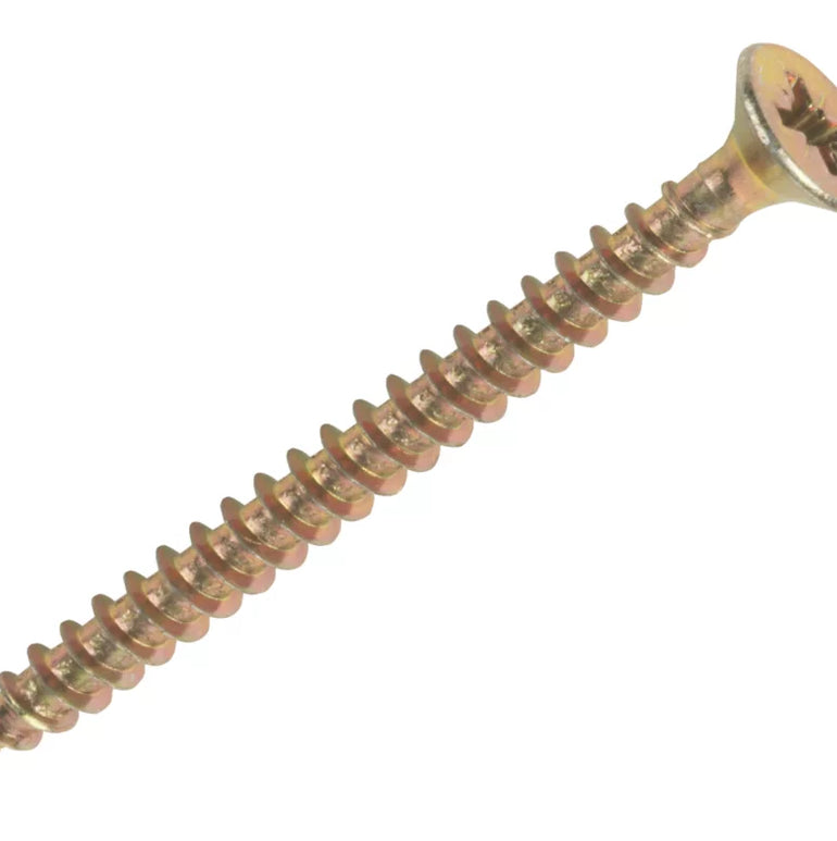 GOLDSCREW PZ DOUBLE-COUNTERSUNK SELF-TAPPING MULTIPURPOSE SCREWS 4MM X 50MM 200 PACK