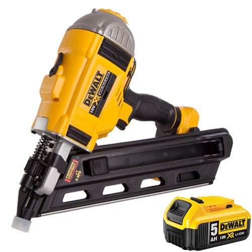 DeWalt DCN692N 18V Brushless First Fix Framing Nailer with 1 x 5.0Ah Battery