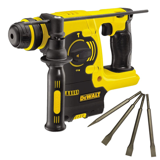 Dewalt DCH253N 18V SDS+ Rotary Hammer Drill with 4 Piece Chisel Set