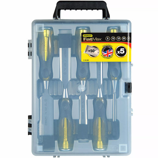 Stanley FatMax Bevel Edge Chisel With Thru Tang 5 Piece Set STA216269