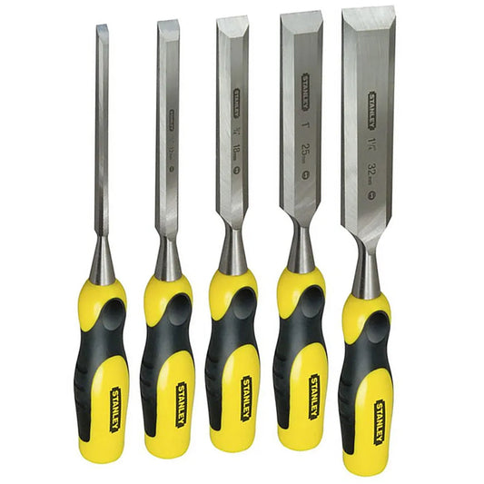 Stanley 2-16-885 Dynagrip Bevel Chisel with Strike Cap Set of 5 STA216885