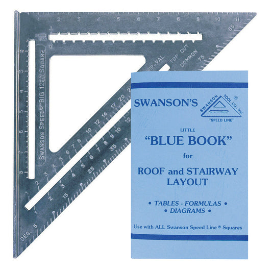 Swanson SWA-T0108 12" Imperial Speed Square with Instruction Book