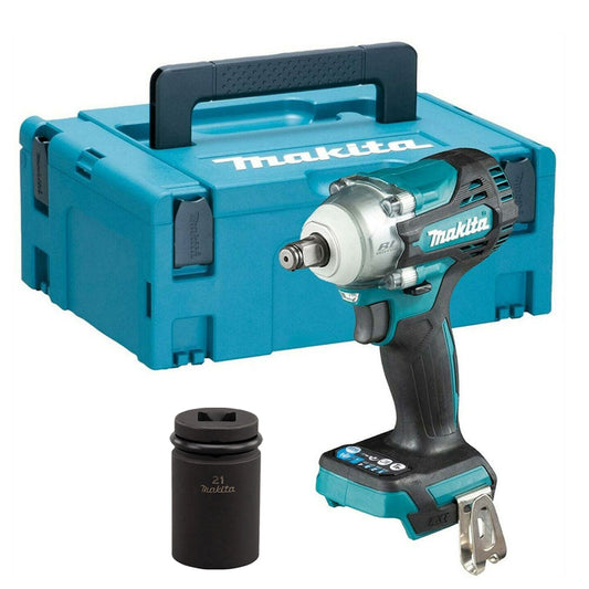 Makita DTW300Z 18V 1/2" Brushless Impact Wrench with Makpac Case & Impact Socket