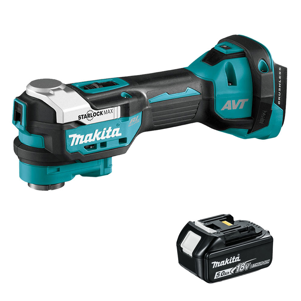 Makita DTM52Z 18V LXT Brushless Oscillating Multi Tool with 1 x 5.0Ah Battery