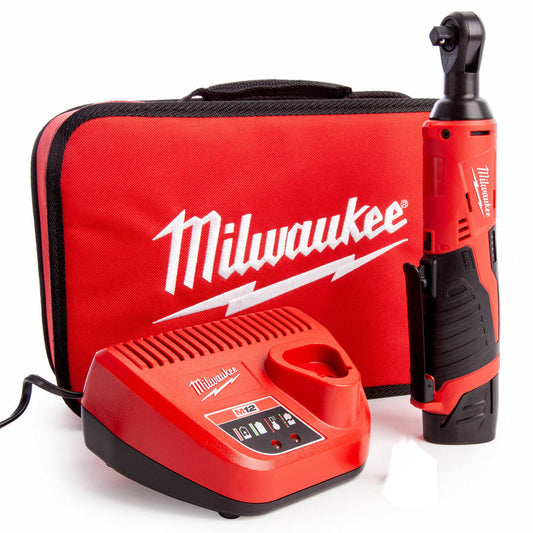 Milwaukee M12IR-201B 12V  3/8" Impact Ratchet with 2.0Ah Battery & Charger in Bag 4933448110