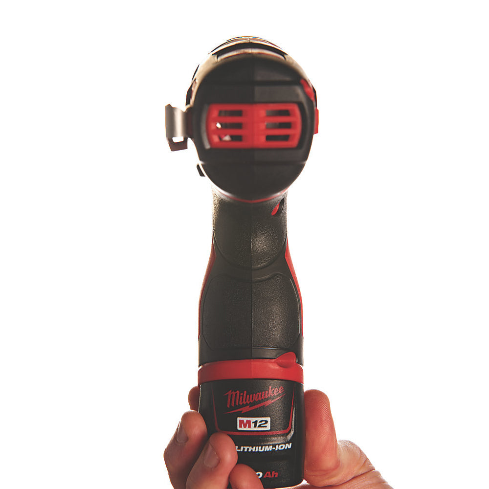 Milwaukee M12BID-202C 12V Impact Driver 1/4" with 2 x 2.0Ah Batteries with Socket Adapter