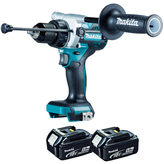 Makita DHP486Z 18v LXT Combi Hammer Drill With 2 x 5.0Ah Batteries