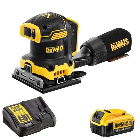 Dewalt DCW200N 18V Brushless 1/4 Sheet Palm Sander 1 x 4.0Ah Battery & Charger