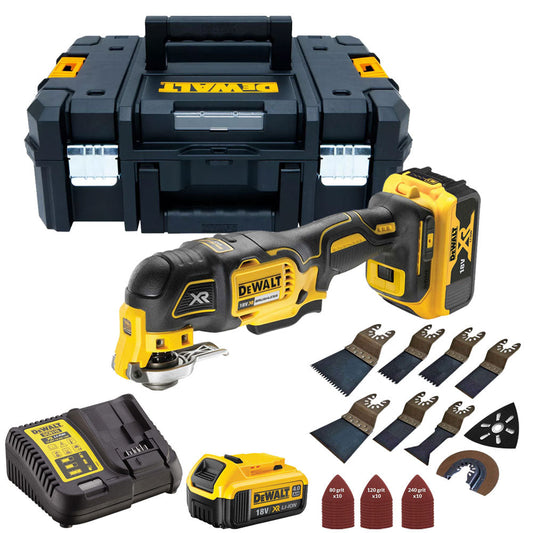 Dewalt DCS356N 18V Brushless MultiTool 2 x 4.0Ah with 39 Piece Accessories Set