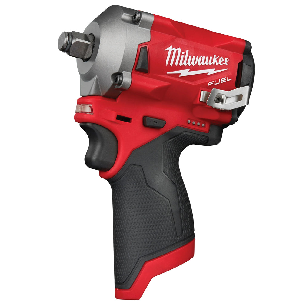 Milwaukee M12FIWF12-0 12V 1/2" Fuel Brushless Impact Wrench with 1 x 2.0Ah Battery & Charger in Bag