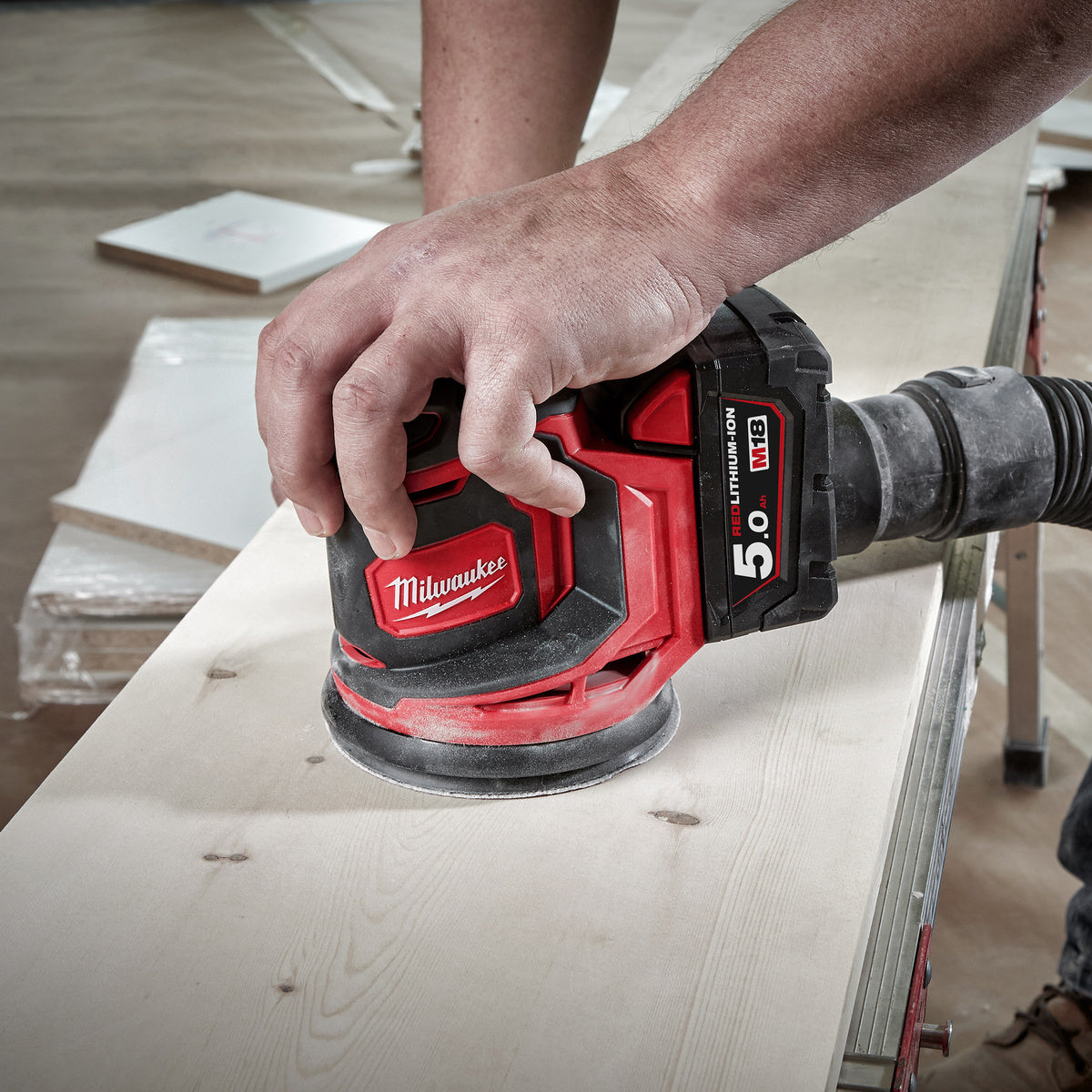 Milwaukee M18PP5C-503B 18V FUEL Woodworking 5 Piece Kit with 3 x 5.0Ah Batteries & Charger 4933480469