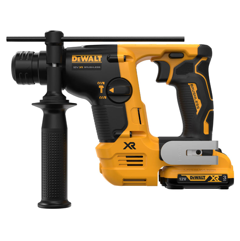 Dewalt DCH072L2-GB 12V Brushless SDS Plus Hammer Drill With 2 x 3.0Ah Batteries Charger In Case